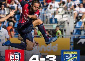 Serie A: un pazzesco Cagliari batte 4 a 3 il Frosinone