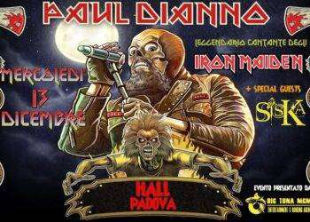 Musica, annunciata la seconda data del tour italiano di Paul Di’Anno (ex Iron Maiden)