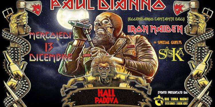 Musica, annunciata la seconda data del tour italiano di Paul Di’Anno (ex Iron Maiden)