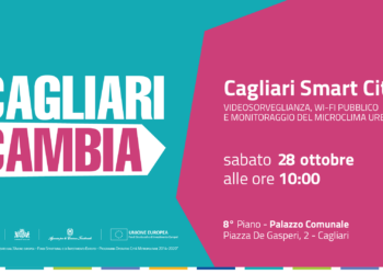 Conferenza stampa di presentazione di Cagliari Smart City: videosorveglianza, wi-fi pubblico e monitoraggio del microclima urbano