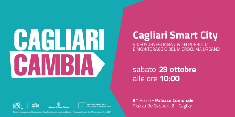 Conferenza stampa di presentazione di Cagliari Smart City: videosorveglianza, wi-fi pubblico e monitoraggio del microclima urbano