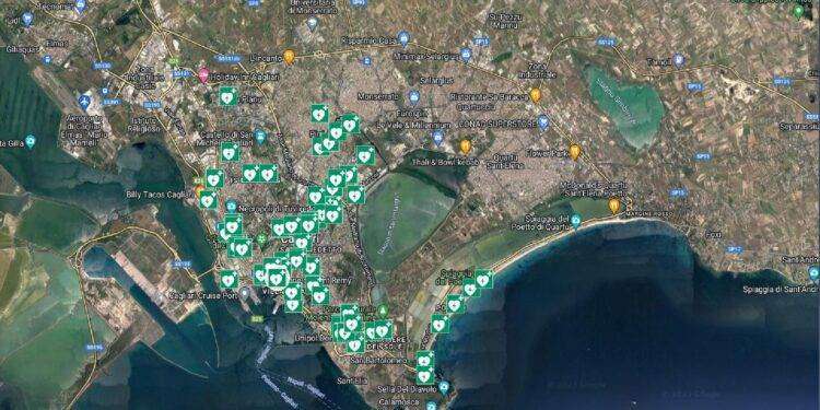 Pubblicata la mappa interattiva dei defibrillatori di Cagliari