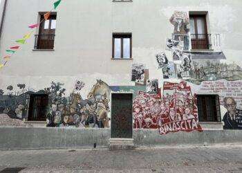Riapre l’ex Municipio di Orgosolo col murale di Emilio Lussu