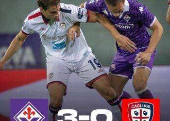Calcio, Cagliari disastroso perde tre a zero contro la Fiorentina