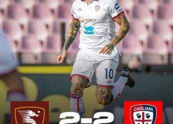 Salernitana-Cagliari 2-2, succede tutto negli ultimi 15 minuti