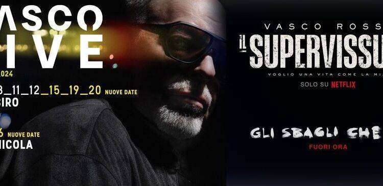 Vasco Rossi annuncia nuove date a Milano e Bari per il tour 2024