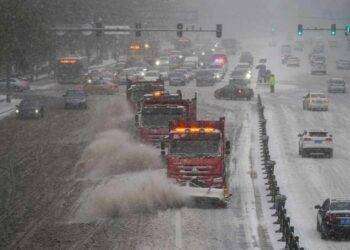 Forte ondata di freddo e tempeste di neve sul nord-est della Cina