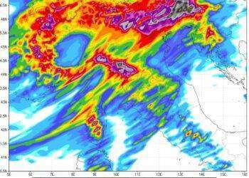 Violento maltempo sull’Italia: violenti nubifragi e rischio alluvioni