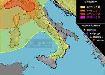 Violento maltempo, peggioramento anche in Sardegna