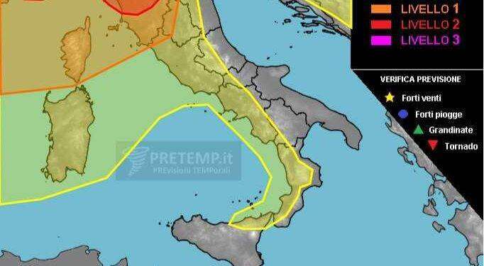Violento maltempo, peggioramento anche in Sardegna