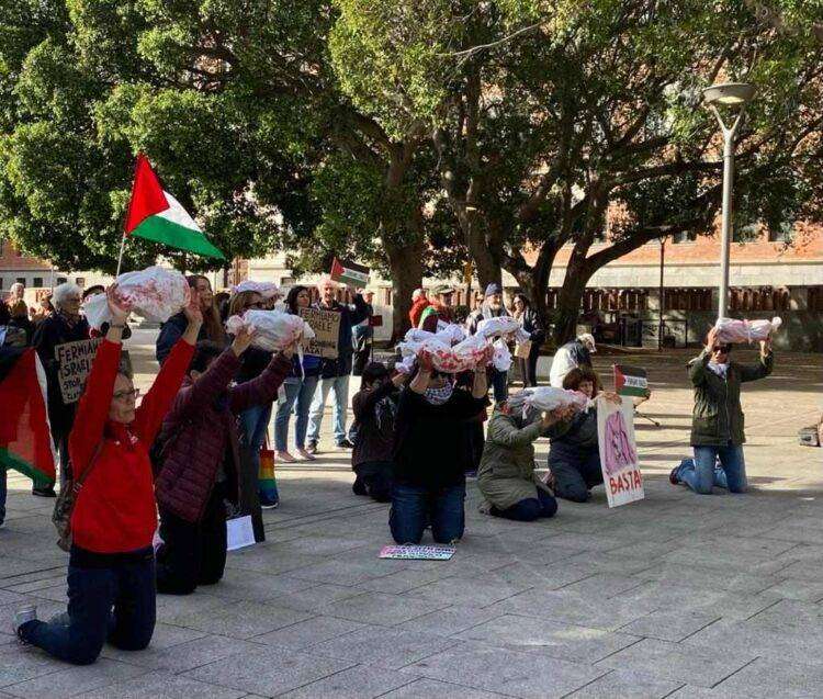 Cagliari, flash mob per la Palestina