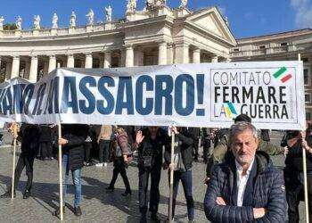 Guerra in Medio Oriente, il Papa saluta i volontari del Comitato Fermare la Guerra