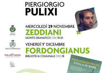 Festival Éntula: Piergiorgio Pulixi presenta “Stella di Mare”a Zeddiani il 29 novembre e a Fordongianus il primo dicembre