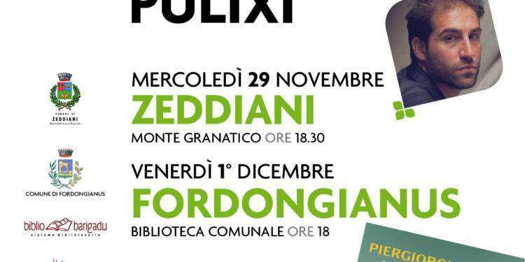 Festival Éntula: Piergiorgio Pulixi presenta “Stella di Mare”a Zeddiani il 29 novembre e a Fordongianus il primo dicembre