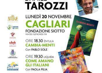 Due incontri con il giornalista Daniel Tarozzi lunedì 20 novembre a Cagliari per i festival Éntula e Liquida