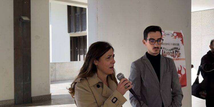 Protesta Universitari a Cagliari, candidata ex campo largo al loro fianco
