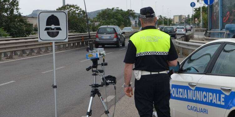 Polizia Locale: rilevamento della velocità a Cagliari nel mese di novembre 2023