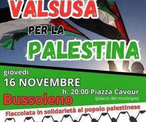 La Val Susa in piazza per la Palestina: fiaccolata il 16 novembre a Bussoleno