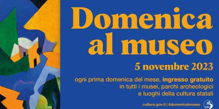 Domenica 5 novembre si entra gratis ai musei, ecco dove