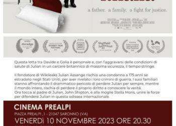 Saronno, proiezione del film “Ithaka”: la drammatica battaglia per la liberazione di Assange