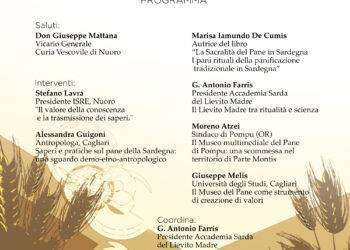 Giovedì 30 novembre 2023 all’Auditorium G. Lilliu del Museo del Costume di Nuoro, convegno  “Il Museo del Pane. Un luogo per conoscere e tramandare un’arte.”