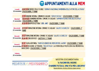 Appuntamenti alla MEM nella settimana dal 20 al 26 novembre 2023