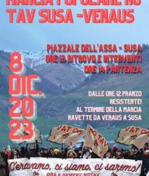 Marcia popolare No Tav: venerdì 8 dicembre Susa-Venaus
