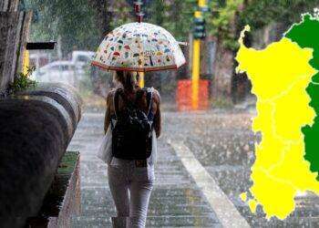 Maltempo in Sardegna, allerta meteo per rischio temporali e nubifragi