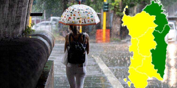 Maltempo in Sardegna, allerta meteo per rischio temporali e nubifragi