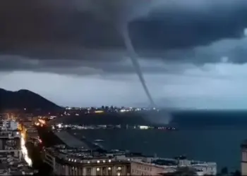 Maltempo, tromba d’aria fra Salerno e la Costiera Amalfitana