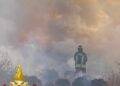 Fiamme vicino a Olbia: intervento dei Vigili del Fuoco