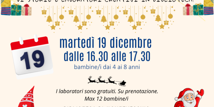 Cagliari, il Natale si colora di storie e laboratori creativi alla Biblioteca comunale di via Montevecchio