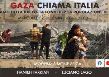 Diretta social per Gaza, evento online il 6 dicembre dalle 21