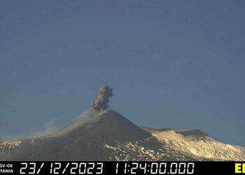 Ingv, evento esplosivo impulsivo da cratere di Sud-Est dell’Etna