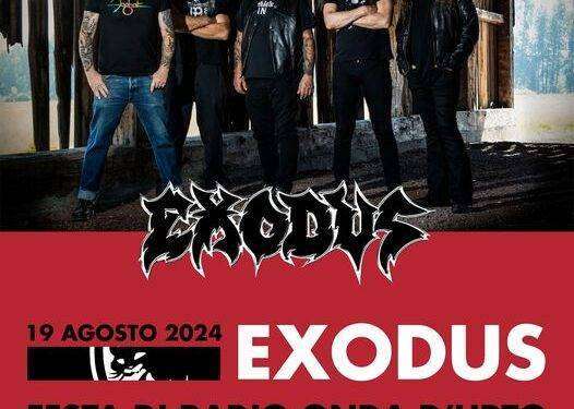 Exodus: una data live in Italia ad agosto 2024