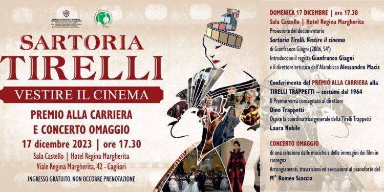 “Vestire il Cinema”, domenica a Cagliari il premio alla carriera alla Sartoria Tirelli