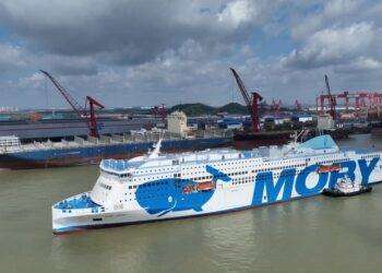 Moby: la nuova ammiraglia Legacy partita dalla Cina per Livorno