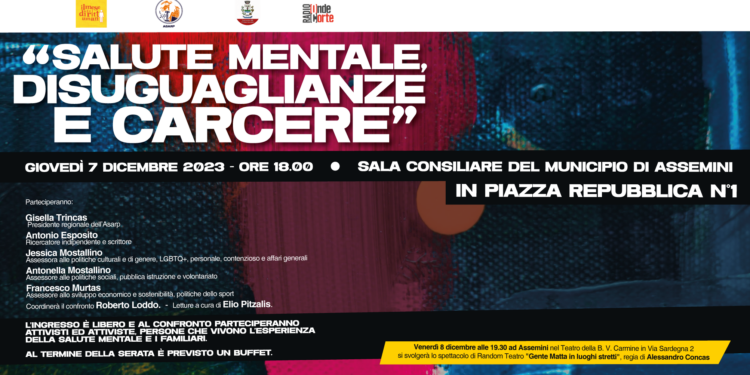 Giovedì ad Assemini un confronto su salute mentale, disuguaglianze e carcere