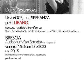 Una Voce, Una Speranza per il Libano. Concerto natalizio di beneficenza con il soprano Denisa Fasiangova