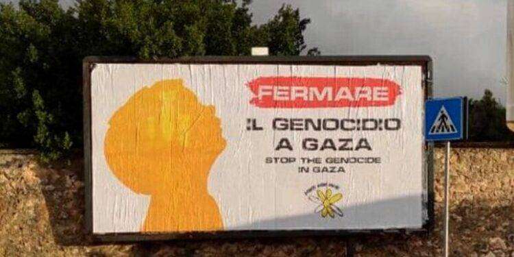 Gaza: comprano spazio pubblicitario per manifesto stop genocidio