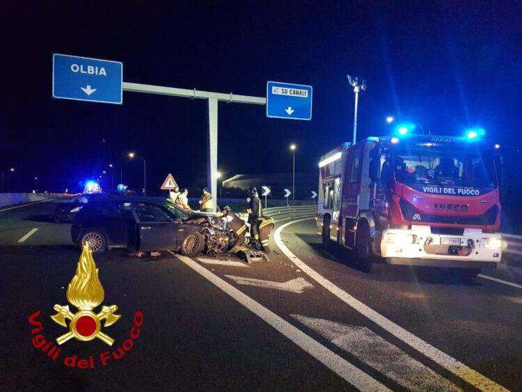 Olbia, scontro fra quattro auto: un ferito grave