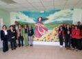 Un murale dell’artista Brovelli all’Hospice di Oristano