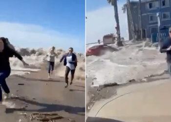 California: turisti in fuga dall’onda anomala, 8 feriti a Ventura