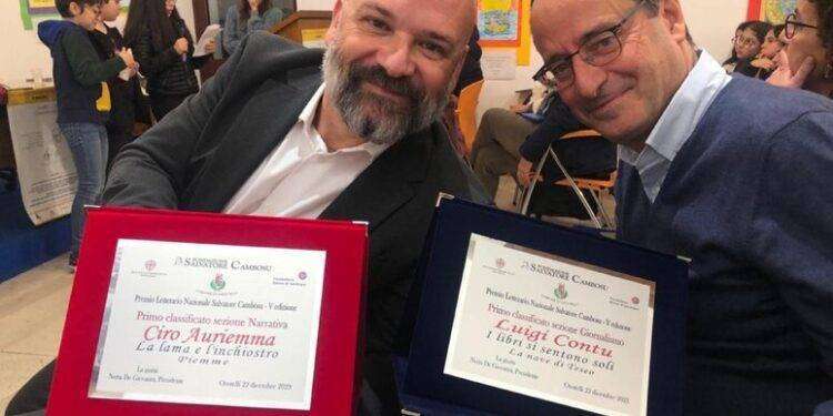 A Luigi Contu e Ciro Auriemma il Premio letterario Cambosu