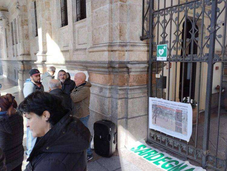 Pericolo abbattimento alberi a Monte Urpinu: protesta contro Truzzu