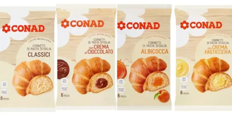 Conad richiama cornetti, segnalato materiale estraneo sulla superficie