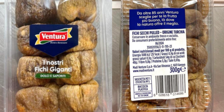 Il richiamo dei fichi secchi Ventura: avviso del Ministero della Salute