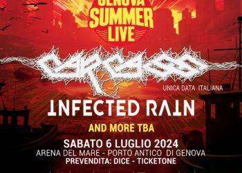 Musica, a Genova insieme ai Carcass arrivano gli Infected Rain