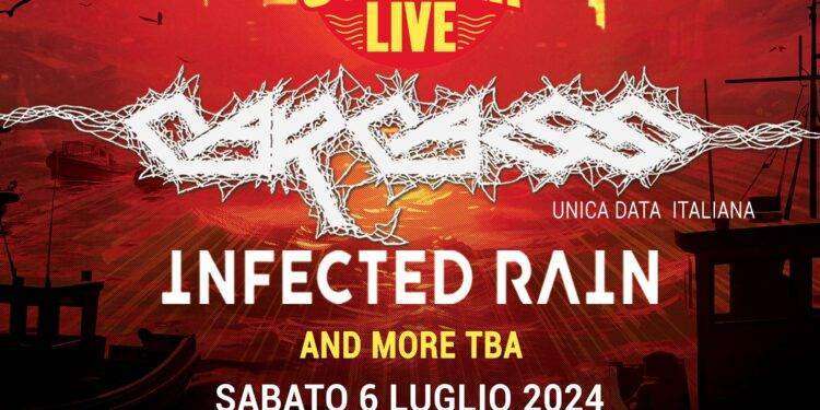 Musica, a Genova insieme ai Carcass arrivano gli Infected Rain