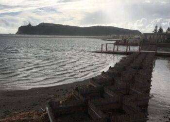 Maltempo: spiaggia Poetto sott’acqua